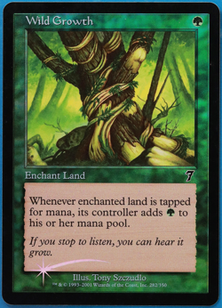 Wild Growth FOIL 7th Edition PLD Green Common MAGIC CARD (ID# 505717) ABUGames - Image 1