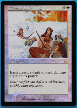Wave of Reckoning FOIL Mercadian Masques PLD White Rare CARD (505716) ABUGames - Image 1