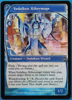 Vedalken AEthermage FOIL Future Sight PLD Blue Common CARD (505710) ABUGames - Image 1