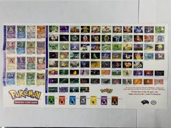 Pokemon TCG Trading Card Game Shadowless Playmat Checklist Nintendo WOTC 1999 - Image 1