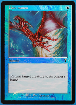 Unsummon FOIL 7th Edition PLD Blue Common MAGIC MTG CARD (ID# 505706) ABUGames - Image 1