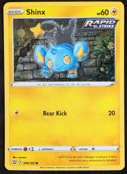 Shinx 2021 Battle Styles Cosmos Holo Rare Pokemon Card 046/163 (NM) - Image 1