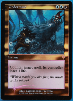 Undermine FOIL Invasion PLD Blue Black Rare MAGIC MTG CARD (ID# 505703) ABUGames - Image 1