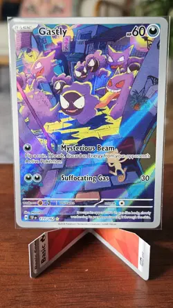 Pokemon TCG Gastly Illustration Rare IR Holo Card 177/162 Temporal Forces NM - Image 1