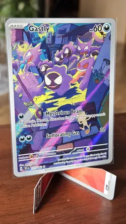 Pokemon TCG Gastly Illustration Rare IR Holo Card 177/162 Temporal Forces NM - Image 2