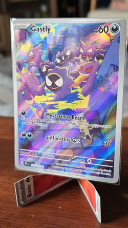 Pokemon TCG Gastly Illustration Rare IR Holo Card 177/162 Temporal Forces NM - Image 3