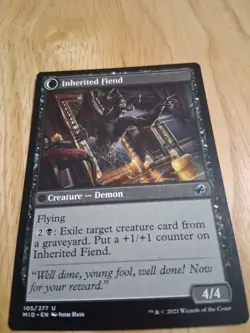 Heirloom Mirror Inherited Fiend MTG 105/277 Uncommon M/Nm Condition - Image 2