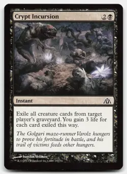 MTG Crypt Incursion C Dragon's Maze 23 LP - Image 1