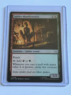 Spider Manifestation 148 MTG Marvels Spider-Man 2025 Near Mint Non Foil - Image 1