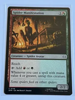 Spider Manifestation 148 MTG Marvels Spider-Man 2025 Near Mint Non Foil - Image 2