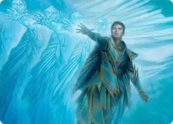 1x Art Series (24/81) - Echoing Equation MTG Strixhaven: School of Mages NM Magi - Image 1