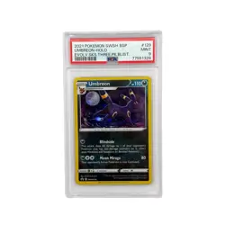 2021 Pokemon Sword & Shield Umbreon SWSH129 Black Star Promo Holo - PSA 9 - Image 1