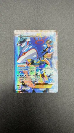 Pokemon Team Aqua's Kyogre EX 6/34 Double Crisis Holo Beautiful Copy! See Photos - Image 1