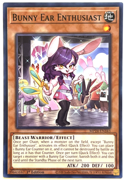 YuGiOh! - Bunny Ear Enthusiast - MP24-EN343 - 1st Edition - Common - Image 1