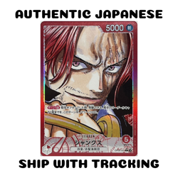 ONE PIECE TCG CARD GAME JAPANESE AUTHENTIC Shanks OP09-001 Leader Alt Art Manga - Image 1