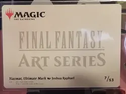 Yiazmat Ultimate Mark Art Card - Art Series FINAL FANTASY 7/53 NM MTG - Image 3