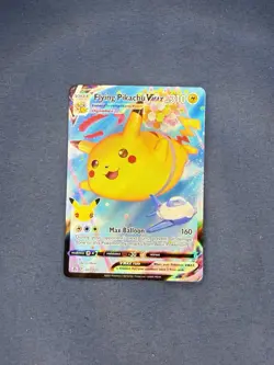 Pokemon TCG Card Celebrations Flying Pikachu VMAX 007/025 Full Art Holo - Image 1