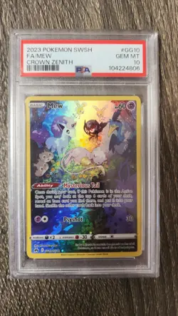 Mew Galarian Gallery GG10 Holo Rare Pokemon Card Crown Zenith PSA 10 💎 - Image 1