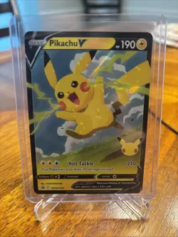 Pikachu V - SWSH143 - Pokemon Sword & Shield Promo Ultra Rare Holo Card - Image 1