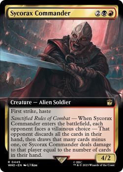 Sycorax Commander (Extended Art 445) FOIL Doctor Who NM Rare CARD ABUGames - Image 1