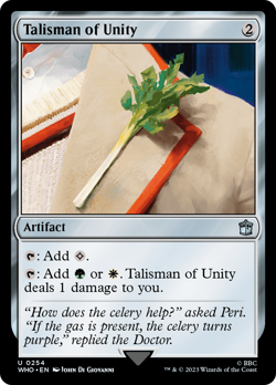 Talisman of Unity (254) FOIL Doctor Who NM Artifact Uncommon MAGIC CARD ABUGames - Image 1