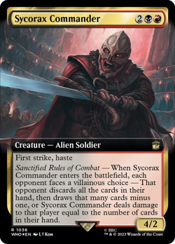 Sycorax Commander (Extended Art Surge 1036) FOIL Doctor Who NM CARD ABUGames - Image 1