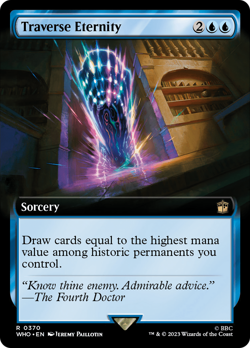 Traverse Eternity (Extended Art) Doctor Who NM Sorcery Rare MAGIC CARD ABUGames - Image 1