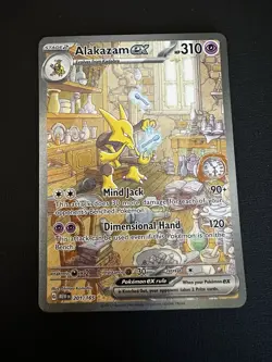 Pokemon Alakazam EX TCG Card 201/165 SV Scarlet & Violet 151 NM Condition - Image 1
