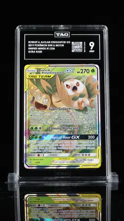 Pokemon TCG Rowlet Alolan Exeggutor Tag Team GX Card 1/236 TAG 9 - Image 1
