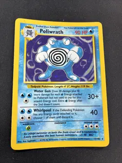 Pokemon Card Poliwrath 13/102 Base Set Holo Rare 1999 WOTC 💎LP💎 - Image 1