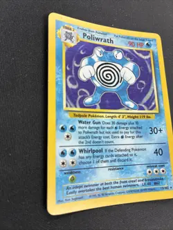 Pokemon Card Poliwrath 13/102 Base Set Holo Rare 1999 WOTC 💎LP💎 - Image 2