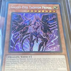 Galaxy-Eyes Tachyon Primal Yu Gi Oh Card MTZM-EN011 - Image 2