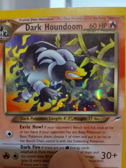 Dark Houndoom 7/105 Neo Destiny Holo LP Pokemon Trading Card - Image 1