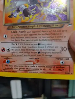 Dark Houndoom 7/105 Neo Destiny Holo LP Pokemon Trading Card - Image 5