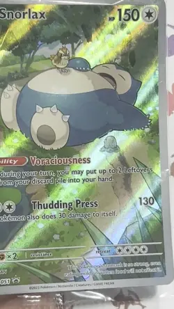 Sealed Pokemon TCG Scarlet & Violet ETB Promo Card 051 Snorlax NM - Image 2