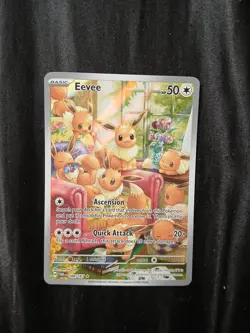 Pokemon Twilight Masquerade Eevee TCG Illustration Card #188/167 - Image 1