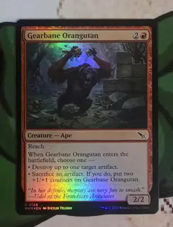 X 1 Gearbane Orangutan FOIL NM-M MKM 129 MTG Magic The Gathering - Image 1
