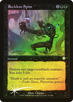 Invasion MTG FOIL Reckless Spite Magic - Image 1