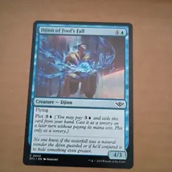 x1 Djinn of Fool's Fall OTJ MTG 43 COMMON - Image 2