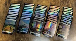 50x FULL ART FOIL Basic Land Set Modern Horizons 3 MTG MH3 10/ea Pack Fresh - Image 1