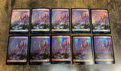 50x FULL ART FOIL Basic Land Set Modern Horizons 3 MTG MH3 10/ea Pack Fresh - Image 5