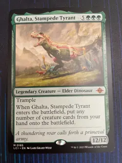 MTG Magic Ghalta, Stampede Tyrant Lost Caverns of Ixalan LCI Mythic Rare NM - Image 1