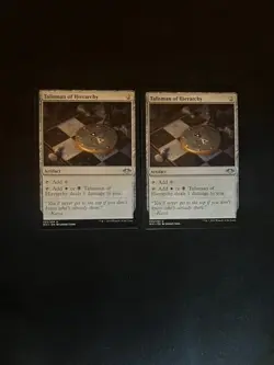Talisman of Hierarchy x2 [Modern Horizons] NM Magic MTG Cards - Image 1