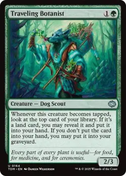 Traveling Botanist -Foil Near Mint MTG Tarkir: Dragonstorm - Image 1