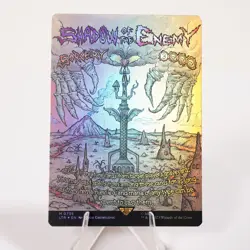 Shadow of the Enemy Borderless Poster Foil Universe Beyond LoTR MTG NM See Video - Image 1