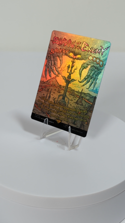 Shadow of the Enemy Borderless Poster Foil Universe Beyond LoTR MTG NM See Video - Image 2