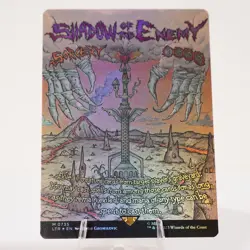 Shadow of the Enemy Borderless Poster Foil Universe Beyond LoTR MTG NM See Video - Image 4