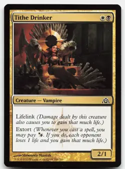 MTG Tithe Drinker C Dragon's Maze 109 LP - Image 1