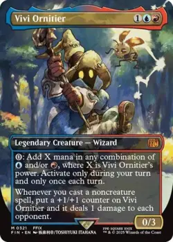MTG English Vivi Ornitier (Borderless) NM Foil Universes Beyond: FINAL FANTASY - Image 1