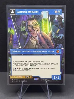 MTG Marvel Spider-Man Norman Osborn Green Goblin Borderless Mythic Rare - Image 2